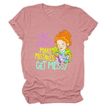 Take Chances and Make Mistakes Letter Printed T-shirt for Women