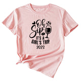 Women's Oh Sip It is a short sleeve T-shirt for girls