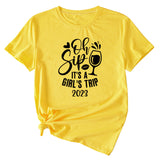 Women's Oh Sip It is a short sleeve T-shirt for girls