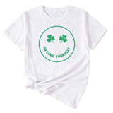 Fun Go Luck Yourself Casual Round Neck Short Sleeve Top