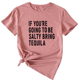 The Letters If You're Going To Casual Short-sleeved T-shirt