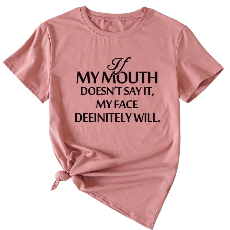 Si ma bouche ne peut pas le dire, fille ample à manches courtes