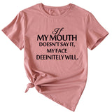 Si ma bouche ne peut pas le dire, fille ample à manches courtes