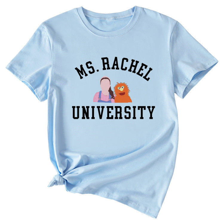 T-shirt à manches courtes graphique amusant MS RACHEL University