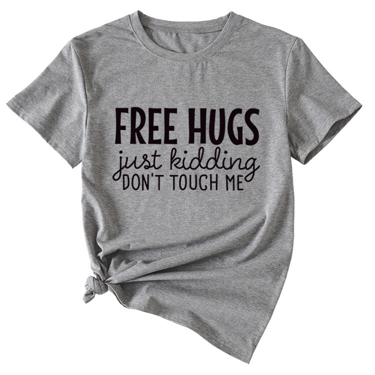 Free Hugs Just Kidding Women's Short Sleeved T-shirt