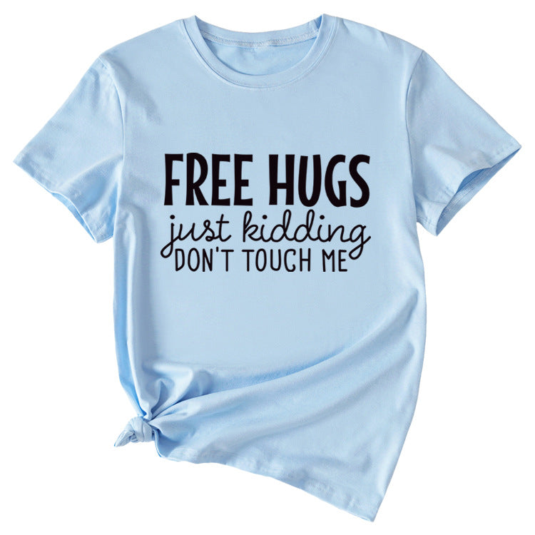 Free Hugs Just Kidding Women's Short Sleeved T-shirt