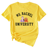 T-shirt à manches courtes graphique amusant MS RACHEL University