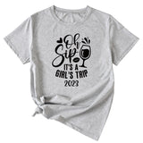 Women's Oh Sip It is a short sleeve T-shirt for girls