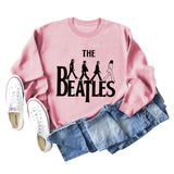 THE BEATLES CREWNECK LOOSE BOTTOMED LONG-SLEEVED SWEATSHIRT
