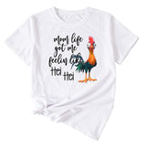 T-shirt à manches courtes avec motif amusant, Mom Life got Me