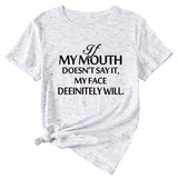 Si ma bouche ne peut pas le dire, fille ample à manches courtes