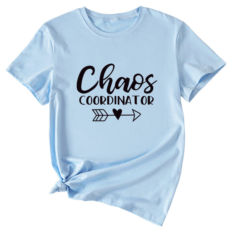 Chaos Coordinator Women's Short Sleeve Round Neck T-shirt Top