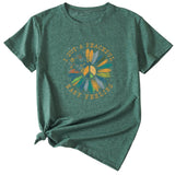 Fashion I GOT A PEACEFUL EASY Fun Pattern Short Sleeve T-shirt