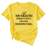 Si ma bouche ne peut pas le dire, fille ample à manches courtes