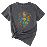 Fashion I GOT A PEACEFUL EASY Fun Pattern Short Sleeve T-shirt