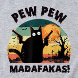 Pew Pew Fun Pattern Women's Casual Round Neck Short Sleeve T-shirt