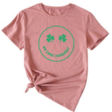 Fun Go Luck Yourself Casual Round Neck Short Sleeve Top