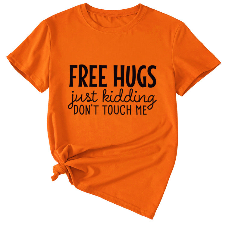 Free Hugs Just Kidding Women's Short Sleeved T-shirt
