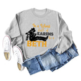 In A World Full of Karen Letter-printed Long-sleeved Sweater