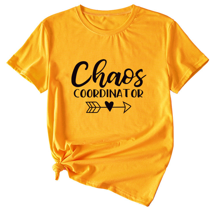 Chaos Coordinator Women's Short Sleeve Round Neck T-shirt Top