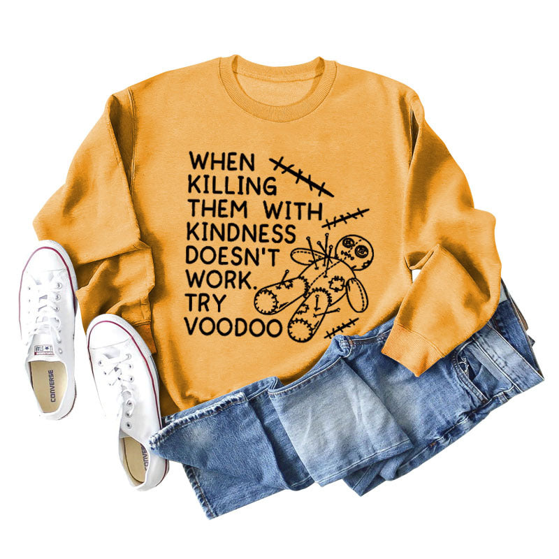 When Killing Them Damen Pullover mit langen Ärmeln