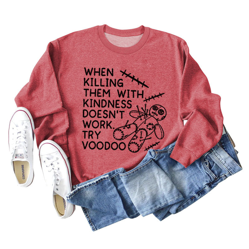 When Killing Them Damen Pullover mit langen Ärmeln