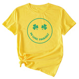 Fun Go Luck Yourself Casual Round Neck Short Sleeve Top