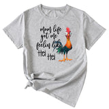 T-shirt à manches courtes avec motif amusant, Mom Life got Me