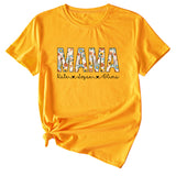 Letter Mama Kate Women's Casual Round Neck Short Sleeve T-shirt