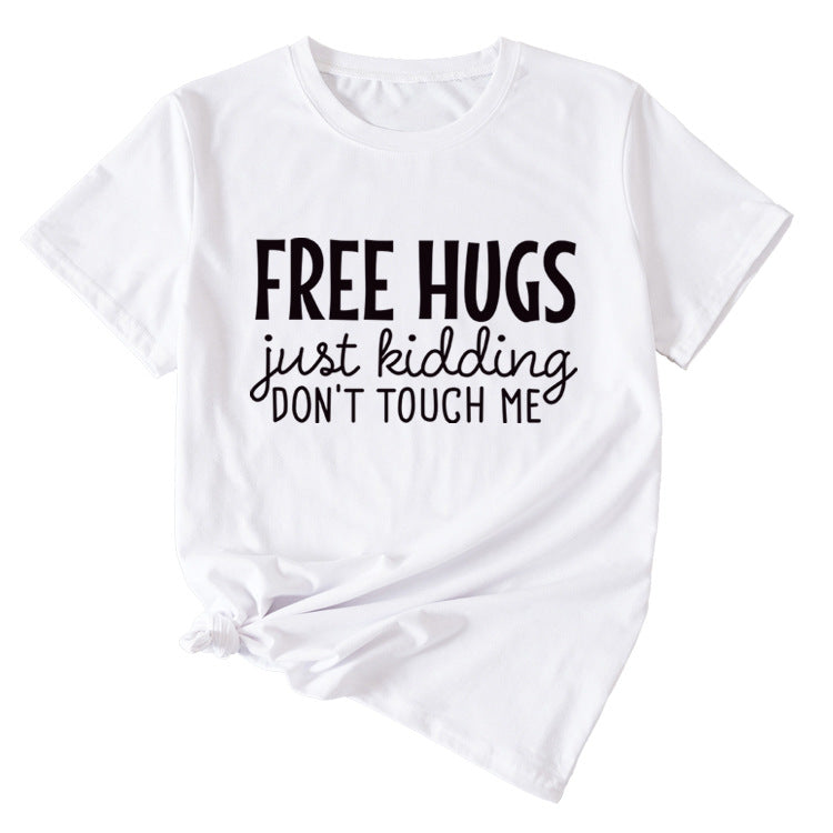Free Hugs Just Kidding Women's Short Sleeved T-shirt