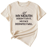 Si ma bouche ne peut pas le dire, fille ample à manches courtes