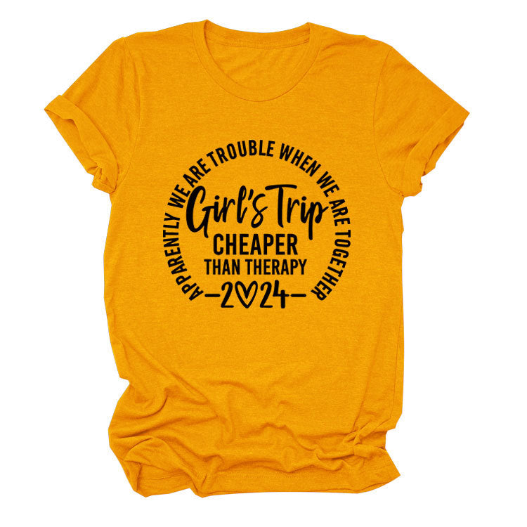 Girl's Trip Cheaper Than Casual Short Sleeves