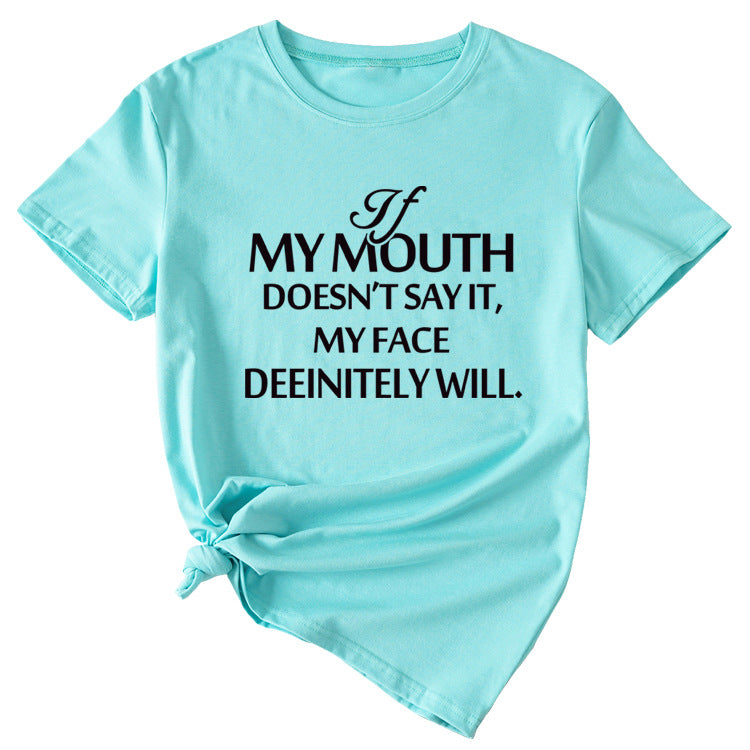 Si ma bouche ne peut pas le dire, fille ample à manches courtes