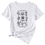 PLANT TESE SAVE THE BEES FLORAL PATTERN SHORT SLEEVES