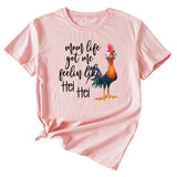 T-shirt à manches courtes avec motif amusant, Mom Life got Me
