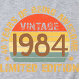 VINTAGE 1984 LIMITED Crew Neck Women's T-Shirt Loose Fun Short Sleeves