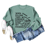 When Killing Them Damen Pullover mit langen Ärmeln