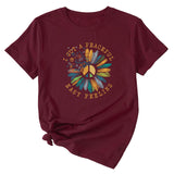 Fashion I GOT A PEACEFUL EASY Fun Pattern Short Sleeve T-shirt