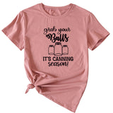 Giabyur Simple Letter Pattern Ladies Short Sleeve T-shirt