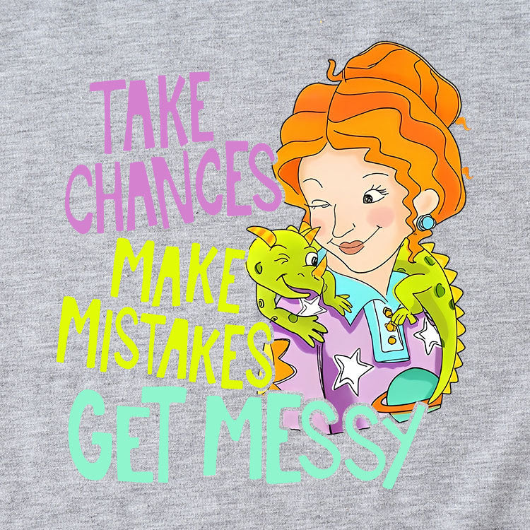 Take Chances and Make Mistakes Letter Printed T-shirt for Women