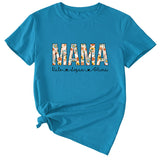 Letter Mama Kate Women's Casual Round Neck Short Sleeve T-shirt