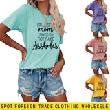 Fashion Women Dress Im Just A Mom Casual Plus Size Short Sleeve Tshirt