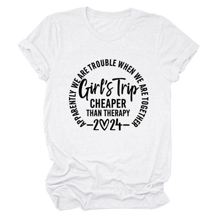 Girl's Trip Cheaper Than Casual Short Sleeves