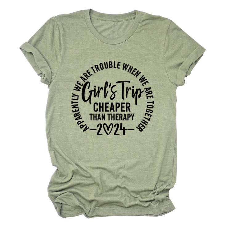 Girl's Trip Cheaper Than Casual Short Sleeves