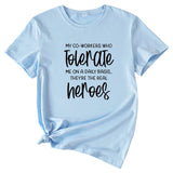 My Co-workers Letter Pattern Ladies Casual Shirt Short Sleeve T-shirt