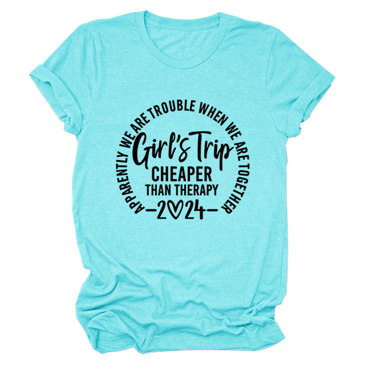 Girl's Trip Cheaper Than Casual Short Sleeves