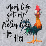 T-shirt à manches courtes avec motif amusant, Mom Life got Me