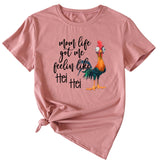 T-shirt à manches courtes avec motif amusant, Mom Life got Me