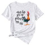 T-shirt à manches courtes avec motif amusant, Mom Life got Me