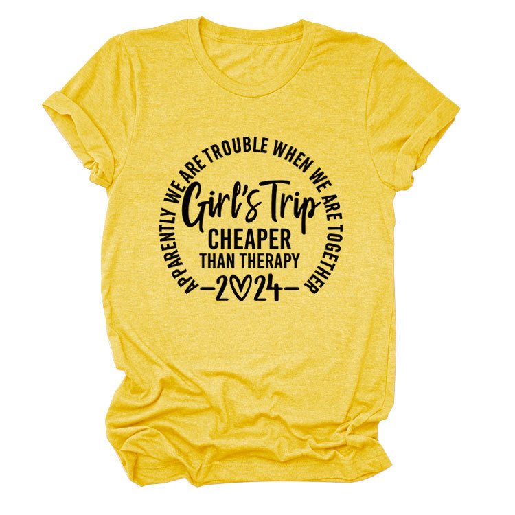 Girl's Trip Cheaper Than Casual Short Sleeves